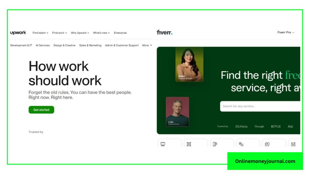 upwaork and fiverr